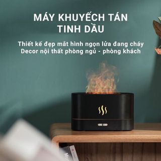 Máy xông tinh dầu hình ngọn lửa