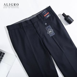 QUẦN ÂU MÀU NAVY XƯƠNG CÁ ALGO1033 - ALIGRO