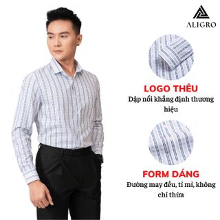 ÁO SƠ MI NAM DÀI TAY ALIGRO CHẤT LIỆU BAMBOO CAO CẤP MỀM MỊN, KHÁNG KHUẨN, CHỐNG TIA UV ALGS219 - ALIGRO