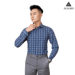 ÁO SƠ MI NAM DÀI TAY ALIGRO CHẤT LIỆU BAMBOO CAO CẤP MỀM MỊN, KHÁNG KHUẨN, CHỐNG TIA UV ALGS216 - ALIGRO