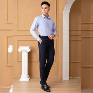 QUẦN KAKI NAM MÀU NAVY ALGK072 - ALIGRO