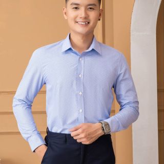ÁO SƠ MI BAMBOO SLIMFIT DÀI TAY HOẠ TIẾT NHÍ ALIGRO ALGS225 - ALIGRO