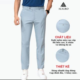 QUẦN KAKI NAM ALIGRO CHẤT LIỆU CAO CẤP CO DÃN THOẢI MÁI PHOM ÔM VỪA TÔN DÁNG TRẺ TRUNG KHỎE KHOẮN ALGK027 - ALIGRO