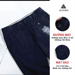 QUẦN KAKI NAM MÀU XANH ĐEN ALGK056 - ALIGRO