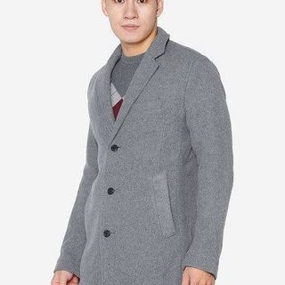ÁO KHOÁC DẠ MĂNG TÔ NAM  MÀU XÁM ALGMT.1 - ALIGRO