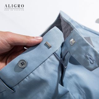 QUẦN KAKI NAM MÀU XANH DƯƠNG ALGK033 - ALIGRO