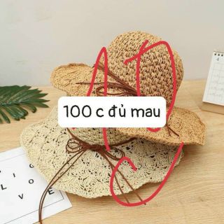Nón vành đủ mẫu có kiểu móc dây nơ NV