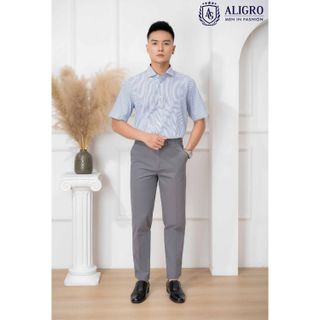 QUẦN KAKI NAM MÀU XÁM ALGK069 - ALIGRO