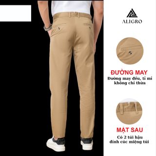 QUẦN KAKI NAM BE ĐẬM ALGK057 - ALIGRO