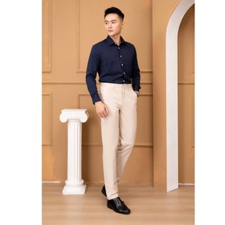 QUẦN KAKI MÀU GHI TRẮNG ALGK062 - ALIGRO