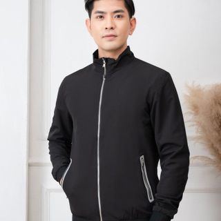 ÁO KHOÁC GOLF NAM 2 LỚP ALIGRO MÀU ĐEN AK2G.4 - ALIGRO