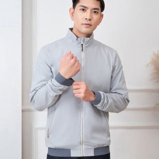 ÁO KHOÁC GOLF NAM 2 LỚP ALIGRO MÀU GHI AK2G.3 - ALIGRO
