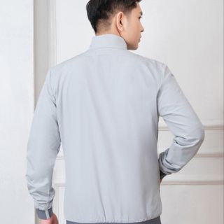 ÁO KHOÁC GOLF NAM 2 LỚP ALIGRO MÀU GHI AK2G.3 - ALIGRO