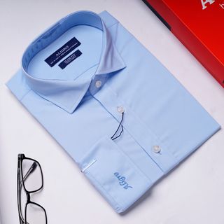 ÁO SƠ MI DÀI TAY XANH DA TRỜI ALGS172 - ALIGRO