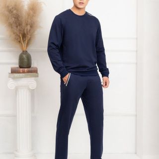 BỘ NỈ NAM ALIGRO MÀU XANH THAN BN4 - ALIGRO