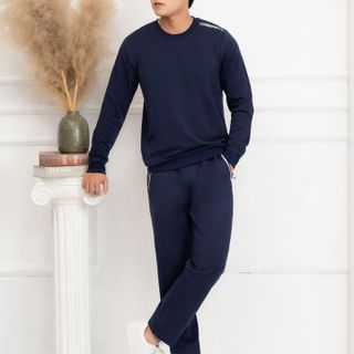 BỘ NỈ NAM ALIGRO MÀU XANH THAN BN4 - ALIGRO