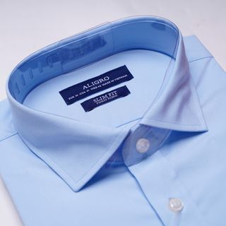ÁO SƠ MI DÀI TAY XANH DA TRỜI ALGS172 - ALIGRO