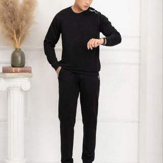 BỘ NỈ NAM ALIGRO MÀU ĐEN BN5 - ALIGRO