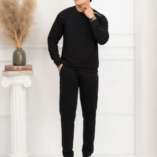 BỘ NỈ NAM ALIGRO MÀU ĐEN BN5 - ALIGRO