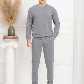 BỘ NỈ NAM ALIGRO MÀU XÁM BN6 - ALIGRO