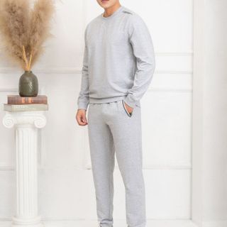 BỘ NỈ NAM ALIGRO MÀU GHI XÁM BN7- ALIGRO