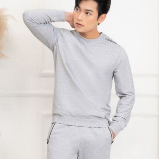BỘ NỈ NAM ALIGRO MÀU GHI XÁM BN7- ALIGRO