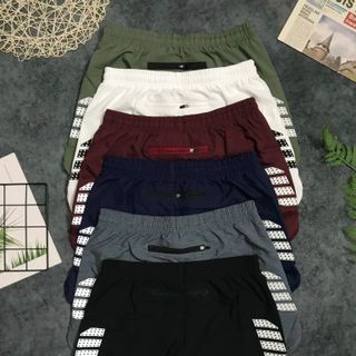 Quần đùi 2 lớp nam trong lót dài mlxlxxl Ri 2222 Tách nửa ri được, quần thể thao nam