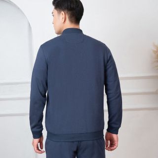 BỘ NỈ NAM KÉO KHÓA ALIGRO MÀU NAVY BN.19 - ALIGRO