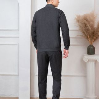 BỘ NỈ KÉO KHÓA ALIGRO MÀU GHI ĐẬM BN.20 - ALIGRO