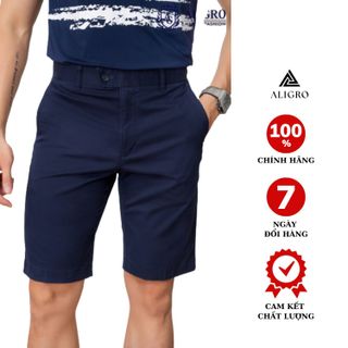QUẦN SHORT KAKI NAM MÀU NAVY ALGQS1075 - ALIGRO