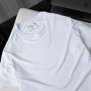 ÁO PHÔNG NAM NGẮN TAY ALIGRO CHẤT VẢI COTTON Ô CHẤM MÀU TRẮNG NĂNG ĐỘNG ALGAPC073 - ALIGRO