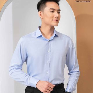 ÁO SƠ MI DÀI TAY BAMBOO PHẨY XANH - ALIGRO