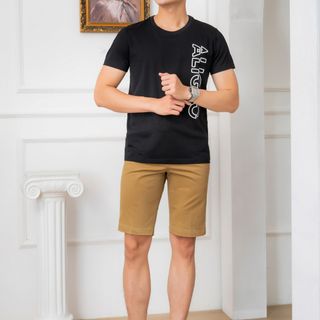 QUẦN SHORT KAKI NAM MÀU BE NHẠT ALGQS1069 - ALIGRO