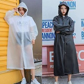 ÁO MƯA POCKET NHẬT BẢN TRONG SUỐT NGƯỜI LỚN
