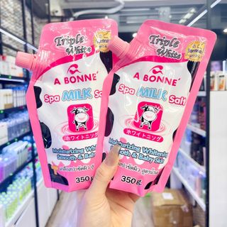 Muối tắm A Bonne Thái Lan 350g chiết xuất từ sữa tươi sẽ nuôi dưỡng da bạn từ bên trong cho bạn làn da khỏe mạnh
