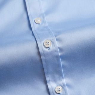 ÁO SƠ MI CỘC TAY COTTON CHỐNG NHĂN XANH ALGS-C119 - ALIGRO