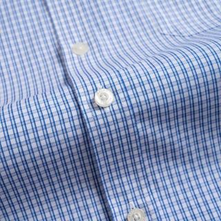 ÁO SƠ MI NAM CỘC TAY BAMBOO KẺ CARO NAVY ALGS-C120 - ALIGRO