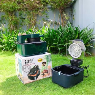 Nồi Chiên Không Dầu Camel 12L Nắp Kính