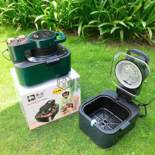 Nồi Chiên Không Dầu Camel 12L Nắp Kính