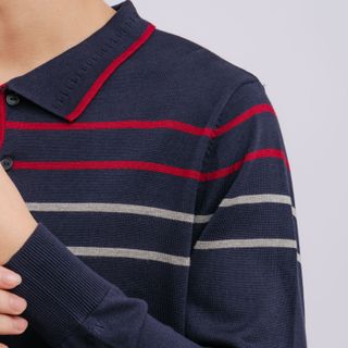 ÁO LEN CỔ BẺ DÀI TAY ALEND035 - ALIGRO