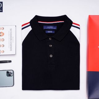 ÁO POLO NAM COTTON PHỐI MÀU SANG TRỌNG ALGPLO52 - ALIGRO