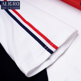 ÁO POLO NAM COTTON PHỐI MÀU SANG TRỌNG ALGPLO52 - ALIGRO