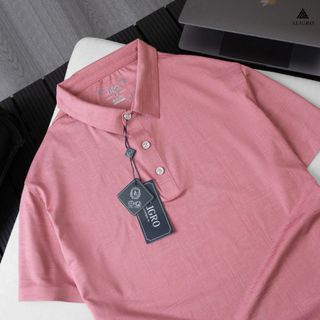 ÁO POLO GOLF NAM NGẮN TAY CHẤT VẢI COOLMAX DỆT LINE PHẨY MÀU VỎ ĐỔ NĂNG ĐỘNG ALGPLO123 - ALIGRO