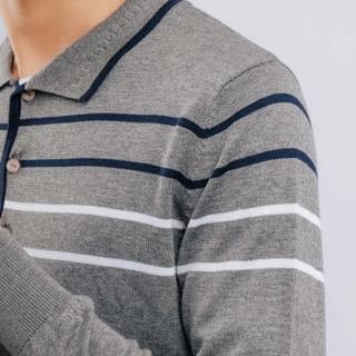 ÁO LEN CỔ BẺ DÀI TAY ALEND036 - ALIGRO