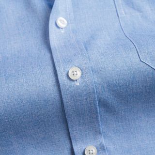 ÁO SƠ MI BAMBOO SLIMFIT CỘC TAY XANH TRƠN ALGS-C123 - ALIGRO