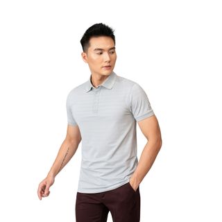 ÁO POLO GOLF NAM MÀU GHI SÁNG ALGPLO80 - ALIGRO