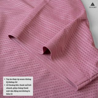 ÁO POLO GOLF NAM NGẮN TAY CHẤT VẢI COOLMAX KẺ NGANG MÀU MÀU VỎ ĐỖ NĂNG ĐỘNG ALGPLO115 - ALIGRO