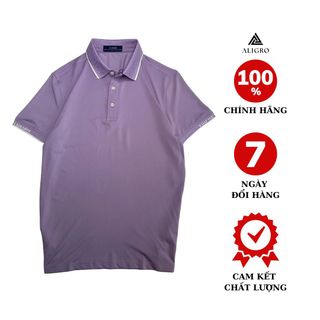 ÁO POLO GOLF NAM NGẮN TAY CHẤT VẢI COOLMAX MÀU TÍM NĂNG ĐỘNG ALGPLO112- ALIGRO