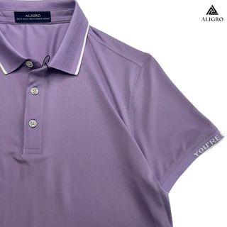 ÁO POLO GOLF NAM NGẮN TAY CHẤT VẢI COOLMAX MÀU TÍM NĂNG ĐỘNG ALGPLO112- ALIGRO
