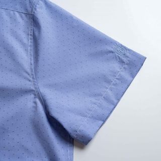 ÁO SƠ MI NAM NGẮN TAY HỌA TIẾT NHÍ, SỢI TRE BAMBOO MỀM MẠI, HẠN CHẾ NHĂN NHÀU, FORM SLIM VỪA ALGS-C124 - ALIGRO
